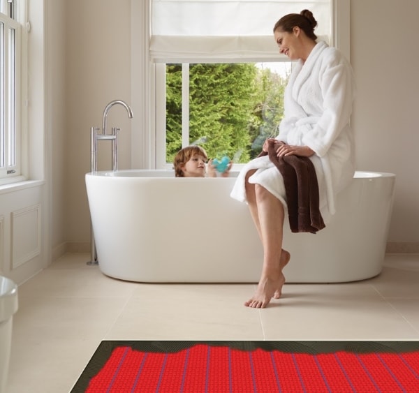 Elektrinis vonios grindų šildymas